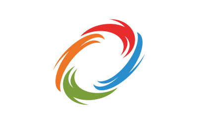 Wind Vortex Tornado symbol vector Logo illustration v.5