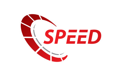 Szybciej i ikona prędkościomierza do projektu ilustracji logo samochodu v.15