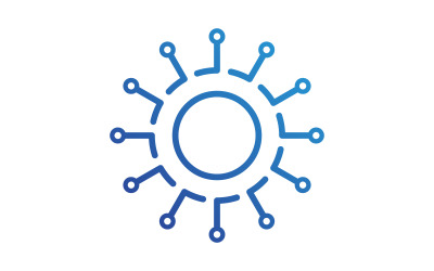 Circuit Digital Future Logo Şablonu tasarımı v.10