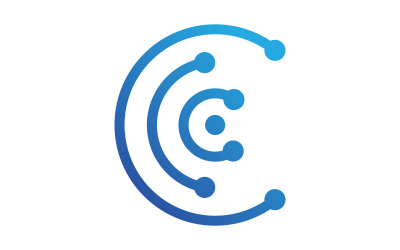 Circuit Digital Future Logo Şablonu tasarımı v.15