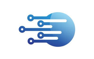 Circuit Digital Future Logo Şablonu tasarımı v.6