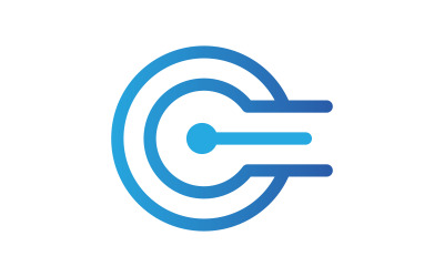Circuit Digital Future Logo Template design v.18