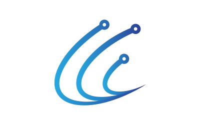 Circuit Digital Future Logo-Vorlagendesign v.1