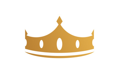Coroa do rei Logo Template vector ícone v.11
