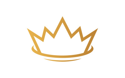 Coroa do rei Logo Template vector ícone v.6
