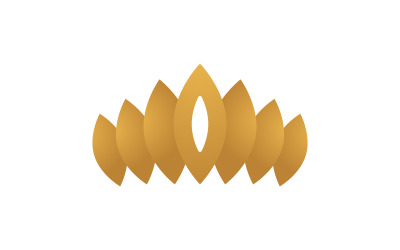 Coroa do rei Logo Template vector ícone v.9