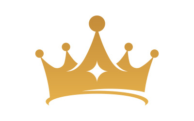 Corona del re Logo Template icona vettoriale v.10