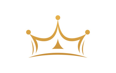 Corona del re Logo Template icona vettoriale v.5