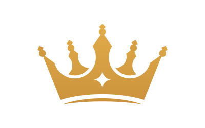 Crown of king Logo Template vector icon v.14