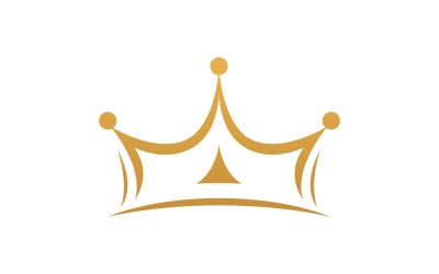 Crown of king Logo Template vector icon v.5
