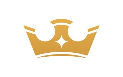 Crown of king Logo Template vector icon v.7
