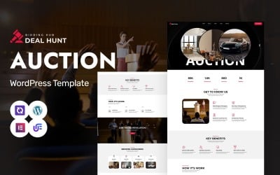 Deal Hunt - Thème WordPress Elementor pour ventes aux enchères, marchés et antiquités