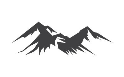 High Mountain icon Logo Template illustration design v.16
