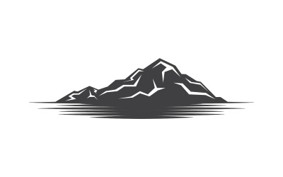 High Mountain icon Logo Template illustration design v.17