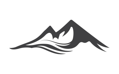High Mountain icon Logo Template illustration design v.27