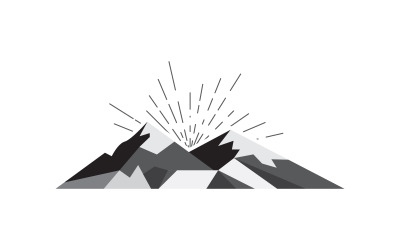 High Mountain-Symbol Logo-Vorlage Illustrationsdesign v.20