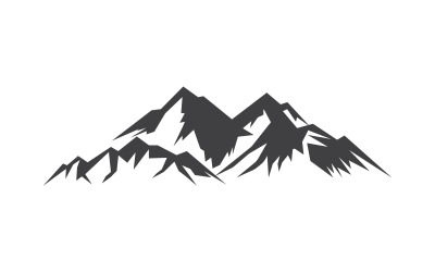 Hochgebirgssymbol-Logo-Vorlage, Illustrationsdesign v.21