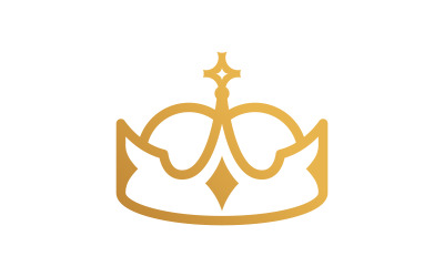 Krone des Königs Logo Vorlage Vektorsymbol v.1