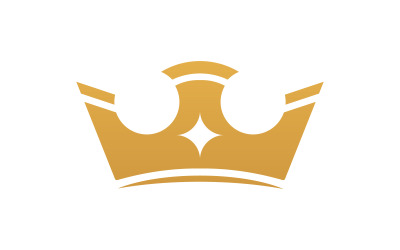 Krone des Königs Logo Vorlage Vektorsymbol v.7