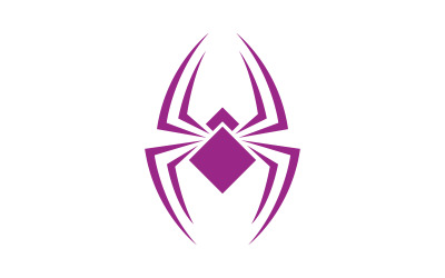 Spider icon vector illustration design template v.3