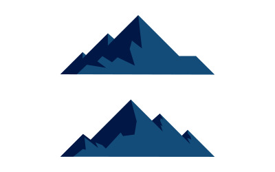 Yüksek Dağ simgesi Logo Şablonu illüstrasyon tasarımı v.5