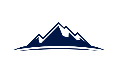 Yüksek Dağ simgesi Logo Şablonu illüstrasyon tasarımı v.7