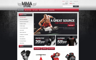 MMA Store PrestaShop-tema