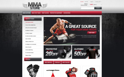 Modello PrestaShop Responsive #49238 "MMA Store PrestaShop Theme"