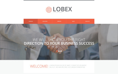 Modelo de site responsivo de consultoria