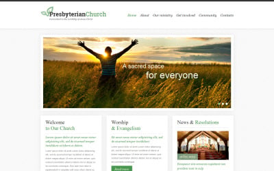 Presbyterian responsiv webbplatsmall