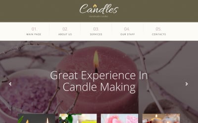 Responsieve websitesjabloon voor geschenken