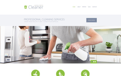 Tema WordPress per i servizi di pulizia
