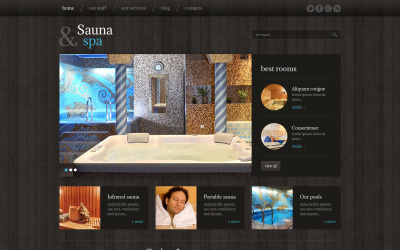 Tema WordPress reattivo per sauna