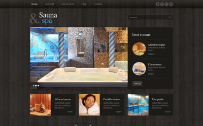Tema WordPress responsivo para sauna