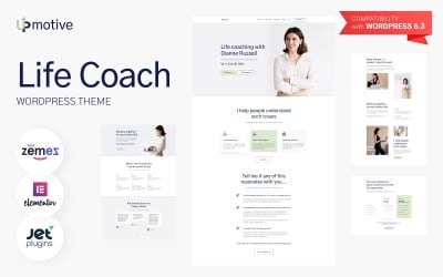 UpMotive - WordPress тема для Life Coach