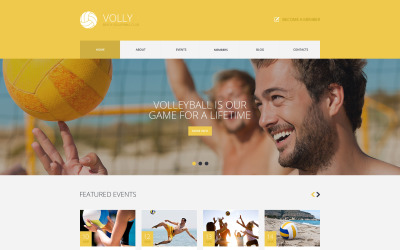 WordPress-Thema für den Beach-Volleyball-Club