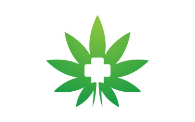Cannabis Marihuana Zeichen Symbol Illustration Design Vorlage v.19