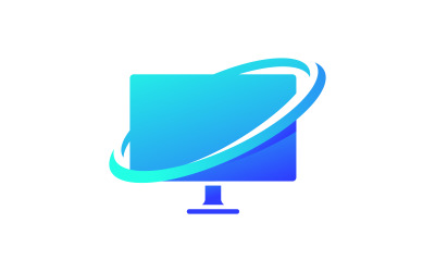 Computer Services logo Vector icon design illustration Template v.15