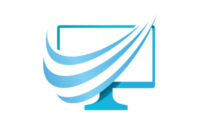 Computer Services logo Vector icon design illustration Template v.6