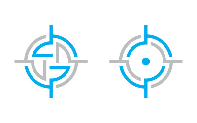 Focus icon vector illustration design Logo template v.5