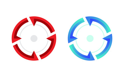 Illustrazione vettoriale dell&amp;#39;icona di messa a fuoco Design del logo modello v.8
