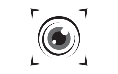 Illustrazione vettoriale dell&amp;#39;icona di messa a fuoco Modello di logo v.11