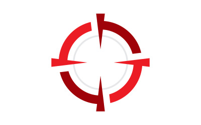Illustrazione vettoriale dell&amp;#39;icona di messa a fuoco Modello di logo v.6