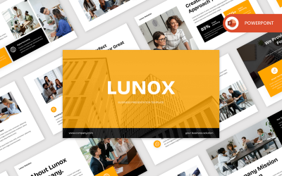 Lunox-公司业务 PowerPoint 模板