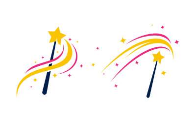 Magisches Element Zirkus Vektorsymbol Illustration Design Vorlage v.5