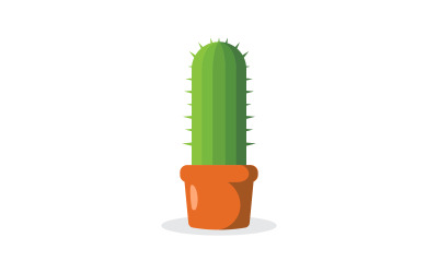 Piante di cactus Icona design Logo modello vettore v.2
