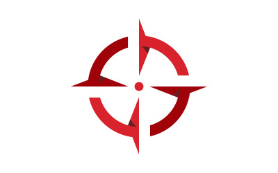 Projekt ilustracji wektorowej ikony fokusu Szablon logo v.1