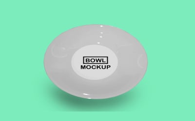Bowl mockup Template Design 1