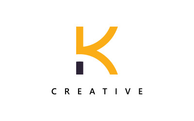 Design del logo della lettera K Modello di logo Simbolo vettoriale del logo K creativo 0