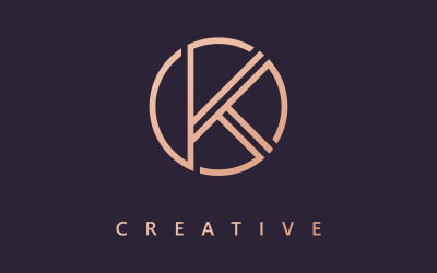 Design del logo della lettera K Modello di logo Simbolo vettoriale del logo K creativo 11